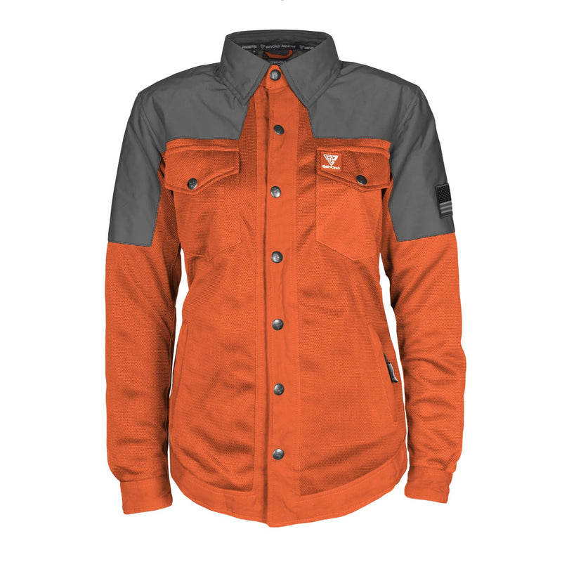 Load image into Gallery viewer, Summer Mesh Reflective Shirt Orange Nebula for Women
