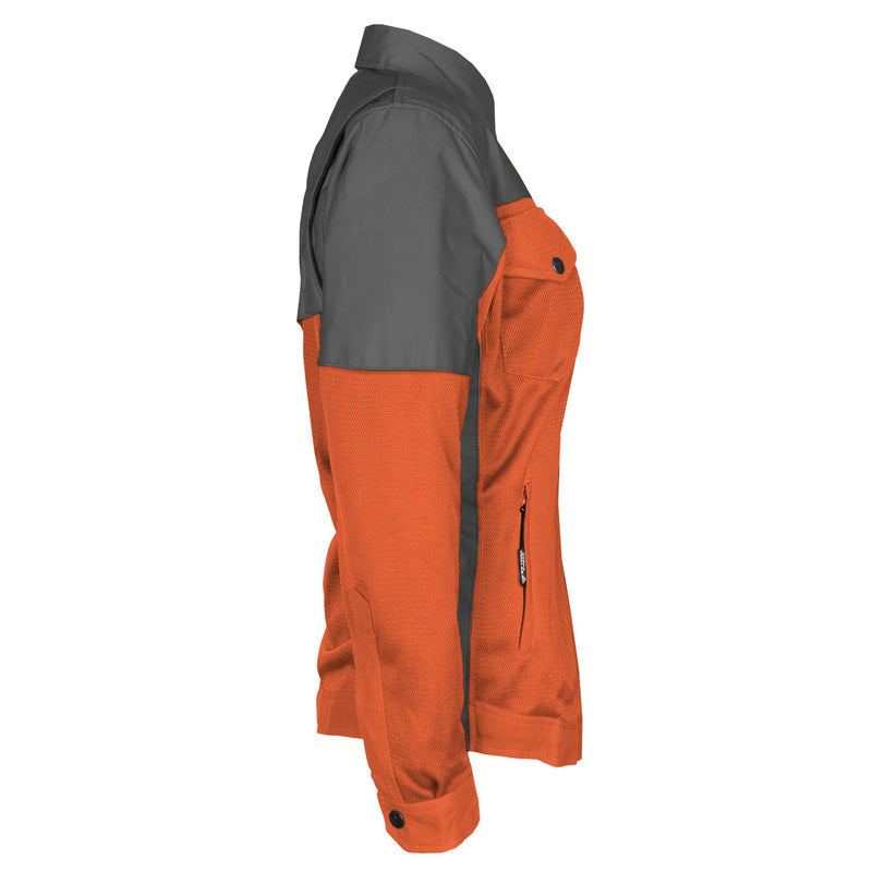Load image into Gallery viewer, Summer Mesh Reflective Shirt Orange Nebula for Women
