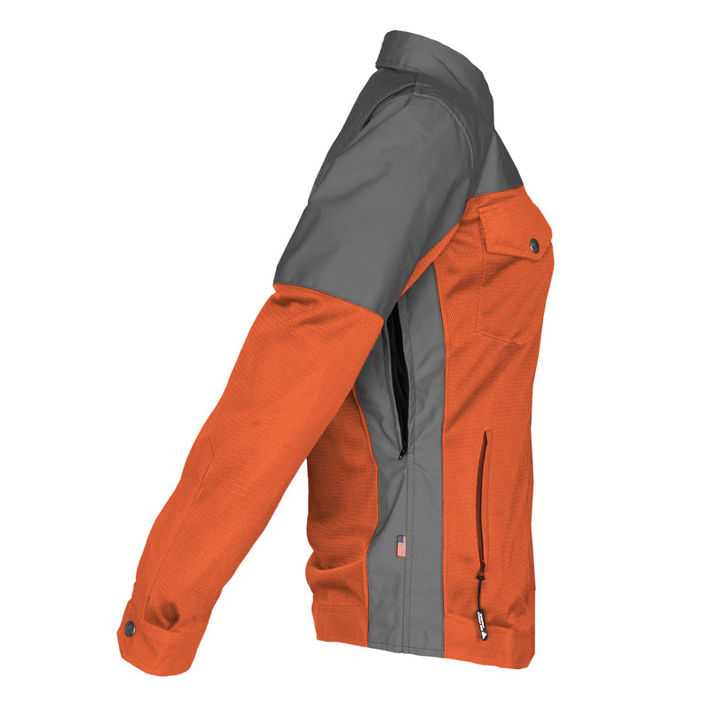 Load image into Gallery viewer, Summer Mesh Reflective Shirt Orange Nebula for Women
