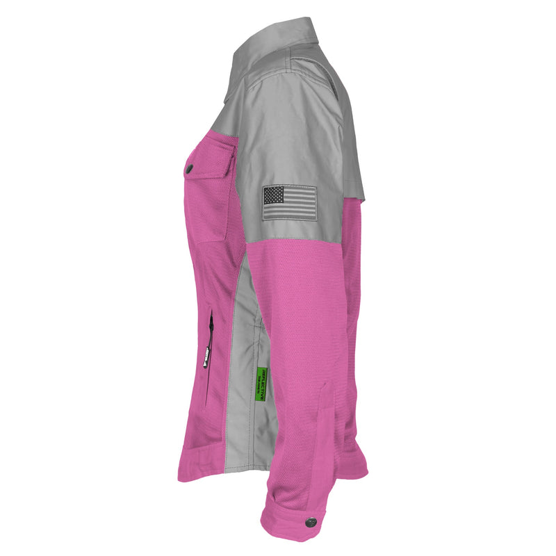 Load image into Gallery viewer, Summer Mesh Reflective Shirt Pink Eclipse for Women
