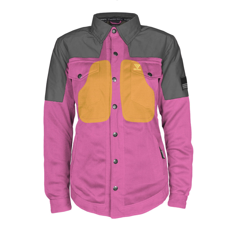 Load image into Gallery viewer, Summer Mesh Reflective Shirt Pink Nebula for Women
