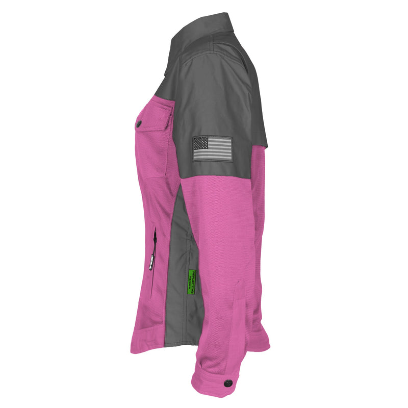 Load image into Gallery viewer, Summer Mesh Reflective Shirt Pink Nebula for Women
