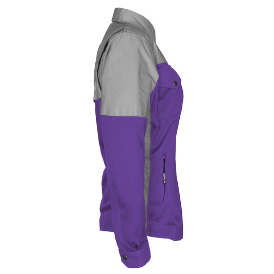 Summer Mesh Reflective Shirt Purple Eclipse for Women