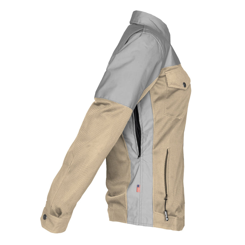 Load image into Gallery viewer, Summer Mesh Reflective Shirt Khaki Eclipse for Women
