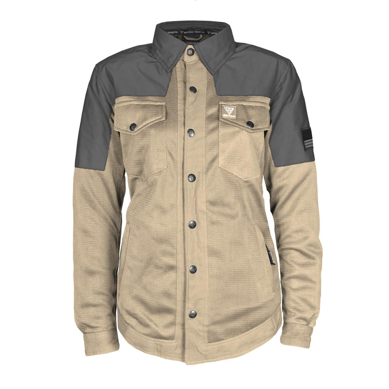 Load image into Gallery viewer, Summer Mesh Reflective Shirt Khaki Nebula for Women
