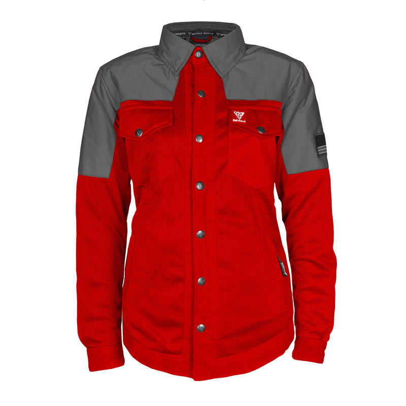 Load image into Gallery viewer, Summer Mesh Reflective Shirt Red Nebula for Women
