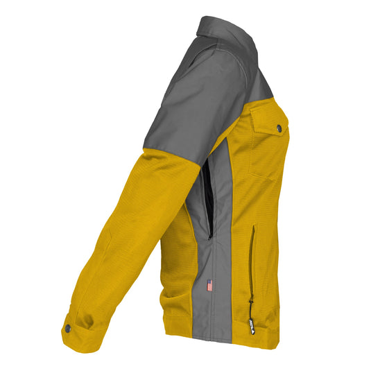 Summer Mesh Reflective Shirt Yellow Nebula for Women