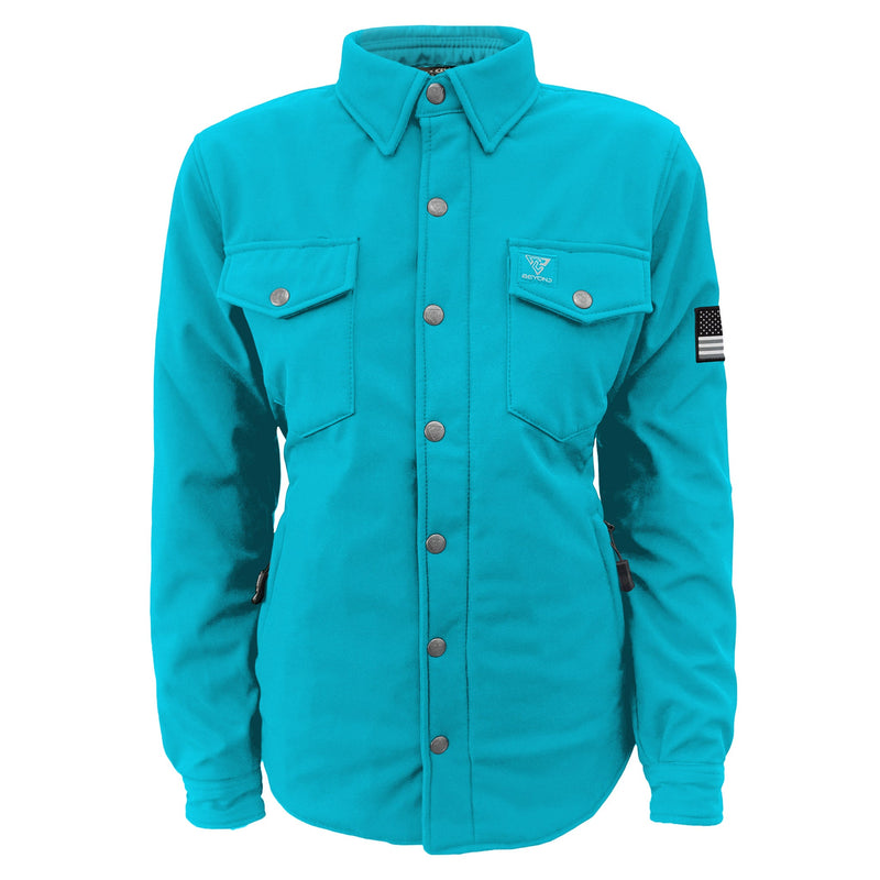Load image into Gallery viewer, Protective SoftShell Winter Jacket for Women – Arctic Blue Matte
