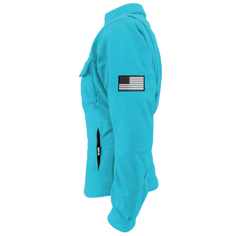 Load image into Gallery viewer, Protective SoftShell Winter Jacket for Women – Arctic Blue Matte
