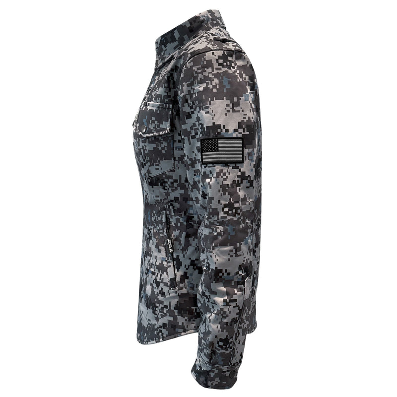 Load image into Gallery viewer, Protective SoftShell Winter Jacket for Women Camouflage Devil Six
