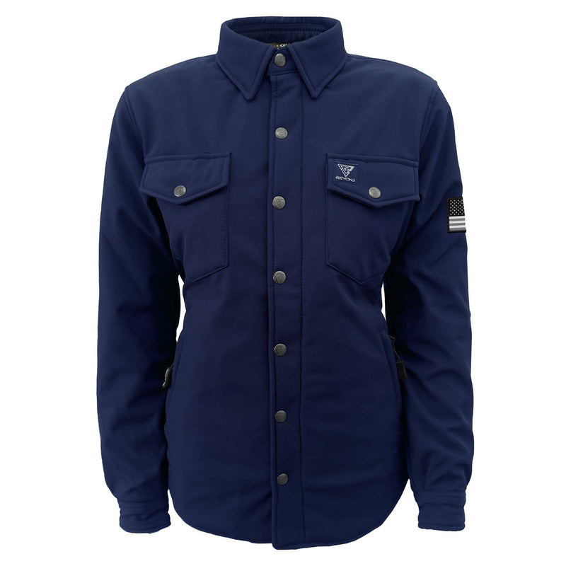 Load image into Gallery viewer, Protective SoftShell Winter Jacket for Women – Navy Blue Matte
