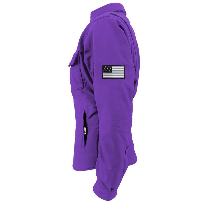 Load image into Gallery viewer, Protective SoftShell Winter Jacket for Women – Purple Matte
