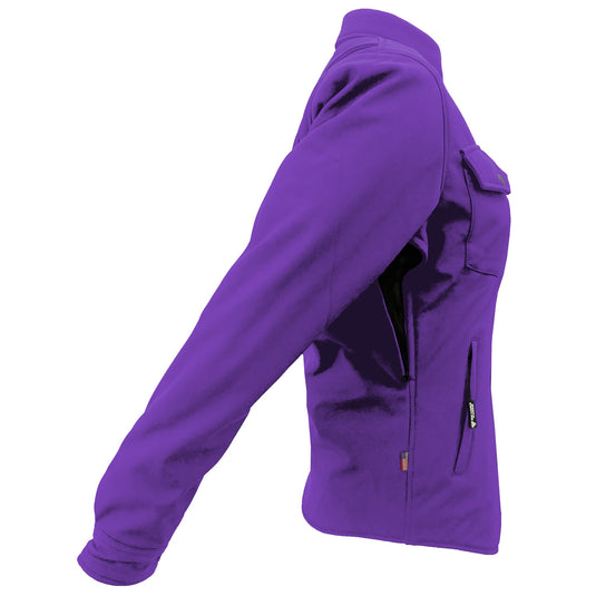 Protective SoftShell Winter Jacket for Women – Purple Matte