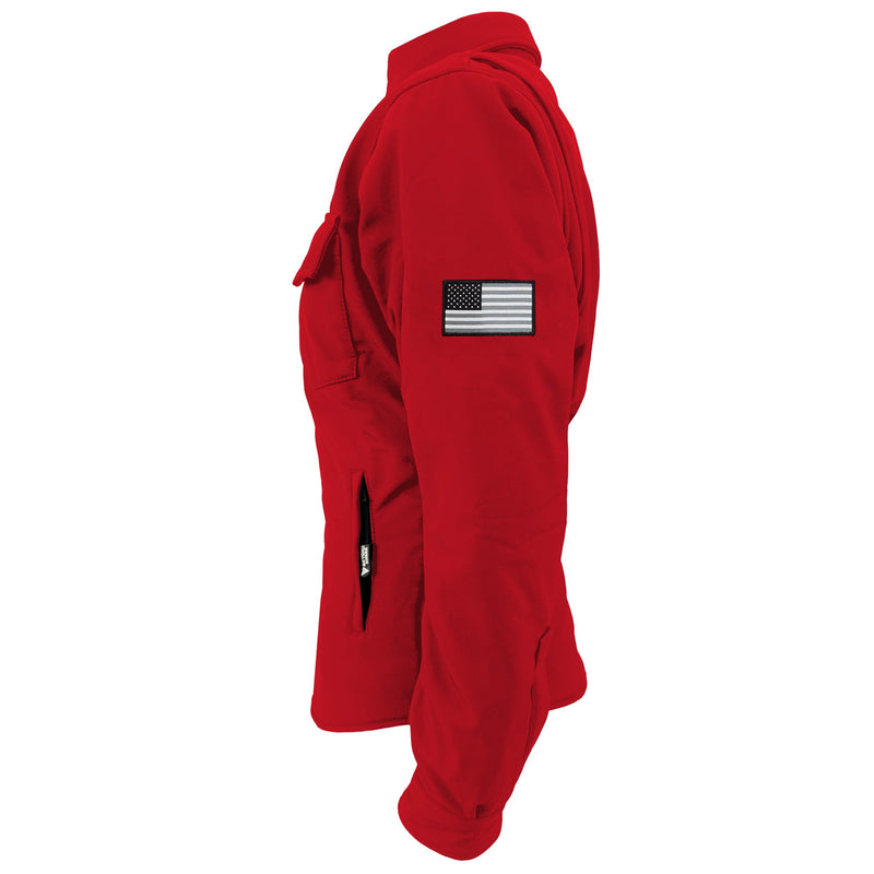 Load image into Gallery viewer, Protective SoftShell Winter Jacket for Women – Red Matte
