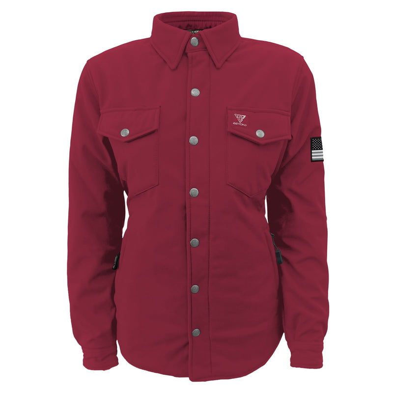 Load image into Gallery viewer, Protective SoftShell Winter Jacket for Women – Red Maroon Matte
