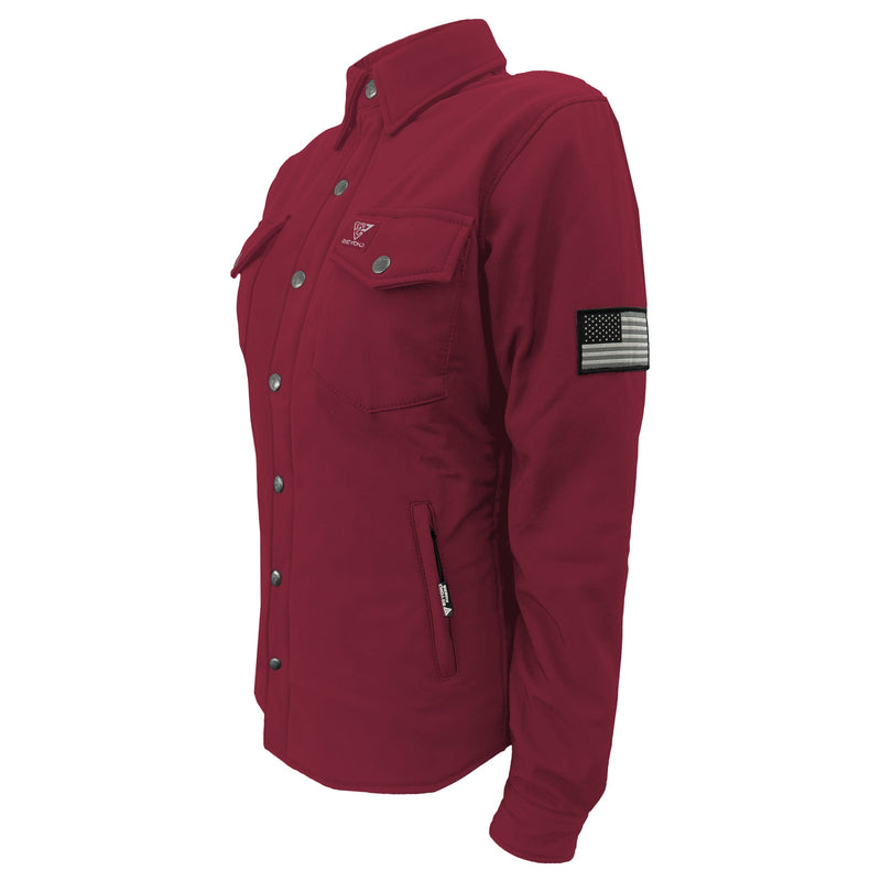 Load image into Gallery viewer, Protective SoftShell Winter Jacket for Women – Red Maroon Matte
