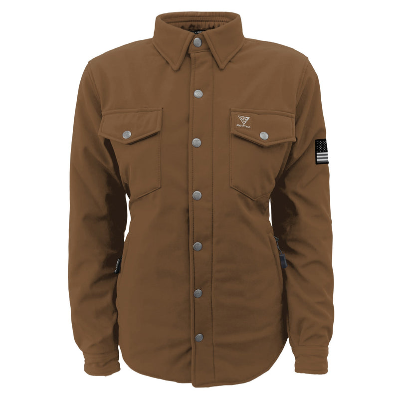 Load image into Gallery viewer, Protective SoftShell Winter Jacket for Women – Light Brown Matte
