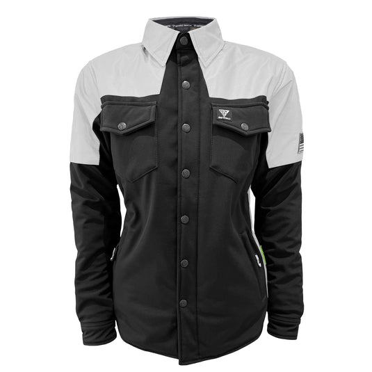 SoftShell Reflective "Alloy Ecplise" Winter Jacket for Women - Black and Silver