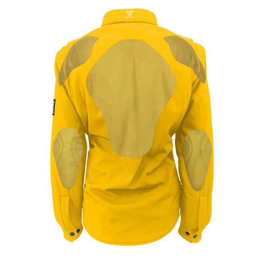 Protective SoftShell Winter Jacket for Women – Yellow Matte