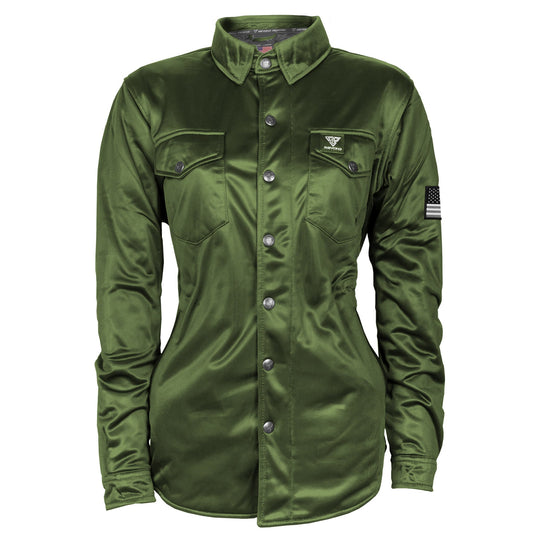 Ultra Protective Shirt for Women - Army Green Solid