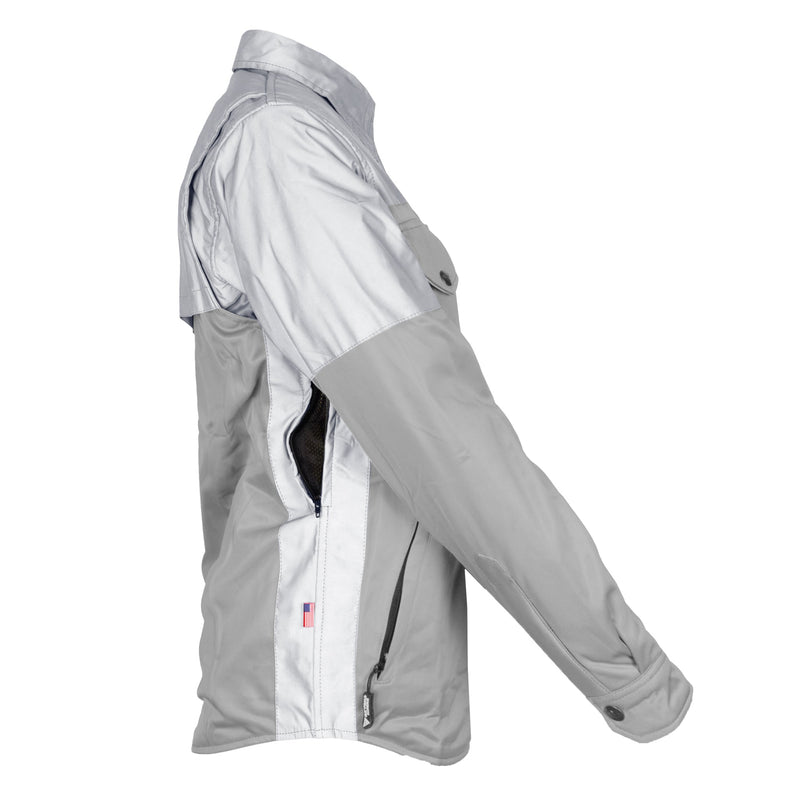 Load image into Gallery viewer, Ultra Reflective Shirt "Twilight Titanium" for Women - Gray and Silver
