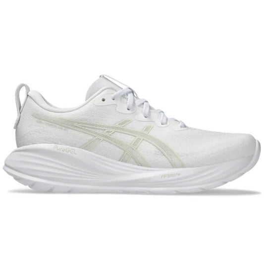 Women's Asics Gel-Cumulus 27, White/Lake Grey, 10.5 B Medium - Skoutley Outdoors LLC