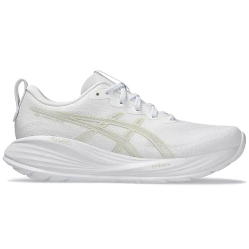Women's Asics Gel-Cumulus 27, White/Lake Grey, 10.5 B Medium - Skoutley Outdoors LLC