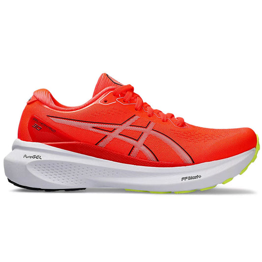 Women's Asics Gel-Kayano 30, Sunrise Red/Black, 7.5 B Medium - Skoutley Outdoors LLC