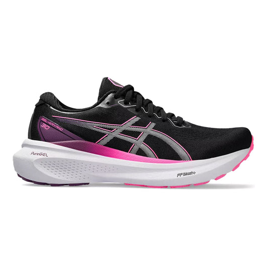Women's Asics Gel-Kayano 30, Black/Lilac Hint, 6.5 D Wide - Skoutley Outdoors LLC