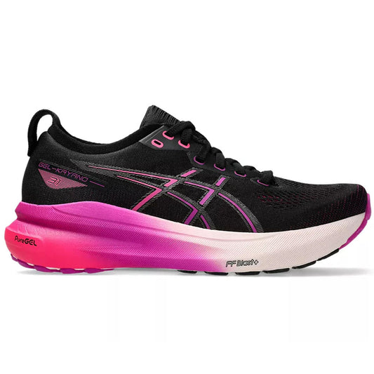 Women's Asics Gel-Kayano 31, Black/Bold Magenta, 7 B Medium - Skoutley Outdoors LLC