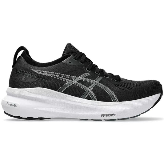 Women's Asics Gel-Kayano 31, Black/Pure Silver, 8.5 2A Narrow - Skoutley Outdoors LLC