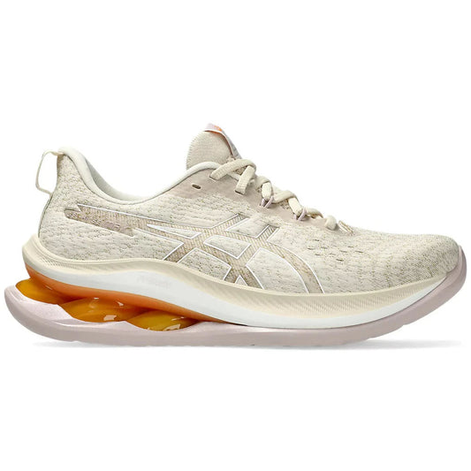 Women's Asics Gel-Kinsei Max, Oatmeal/White, 8 B Medium - Skoutley Outdoors LLC