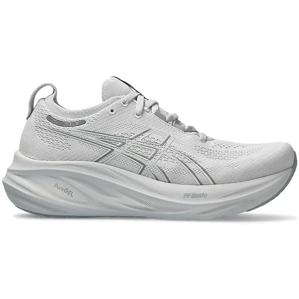 Women's Asics Gel-Nimbus 26, Concrete/Pure Silver, 12 B Medium - Skoutley Outdoors LLC
