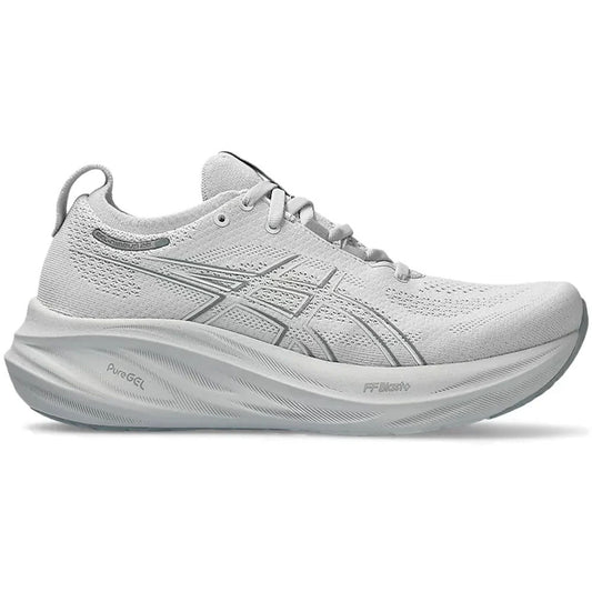 Women's Asics Gel-Nimbus 26, Concrete/Pure Silver, 12 B Medium - Skoutley Outdoors LLC