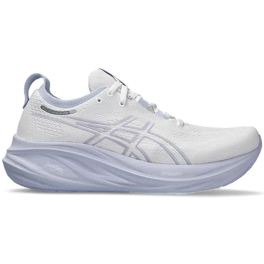 Women's Asics Gel-Nimbus 26, White/Fresh Air, 5.5 B Medium - Skoutley Outdoors LLC