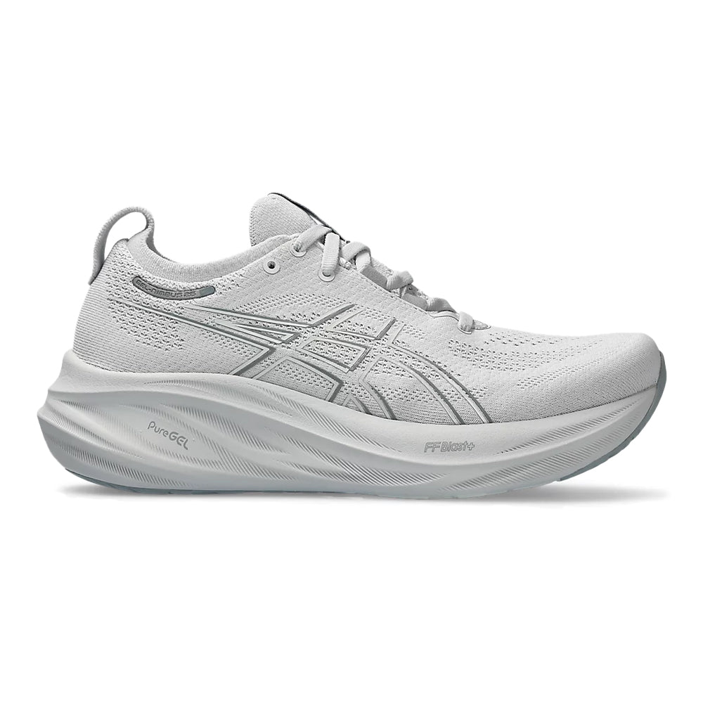 Women's Asics GEL-Nimbus 26, Concrete/Pure Silver, 11 B Medium - Skoutley Outdoors LLC