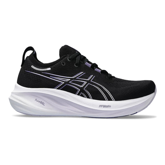 Women's Asics GEL-Nimbus 26, Black/Dusty Purple, 11 B Medium - Skoutley Outdoors LLC