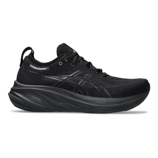 Women's Asics GEL-Nimbus 26, Black/Black, 7 D Wide - Skoutley Outdoors LLC