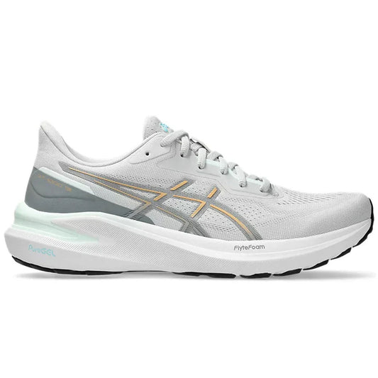 Women's Asics GT-1000 13, Concrete/Champagne, 10 D Wide - Skoutley Outdoors LLC