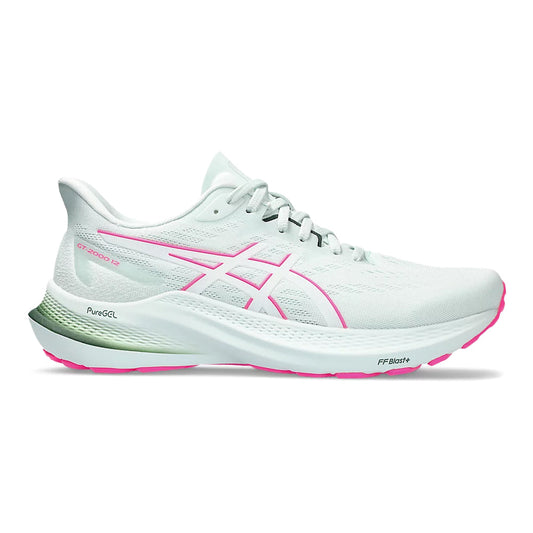 Women's Asics GT-2000 12, Pure Aqua/White, 11 D Wide - Skoutley Outdoors LLC