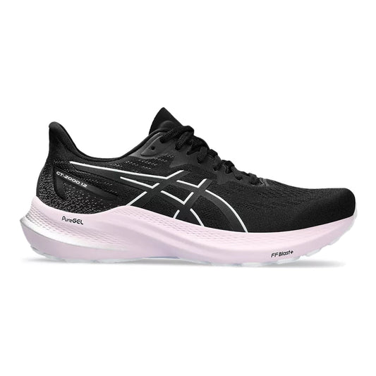 Women's Asics GT-2000 12, Black/White, 10 B Medium - Skoutley Outdoors LLC