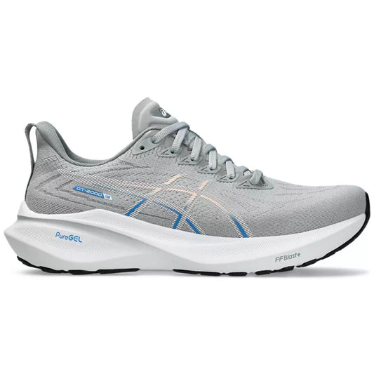 Women's Asics GT-2000 13, Piedmont Grey/White, 7.5 B Medium - Skoutley Outdoors LLC