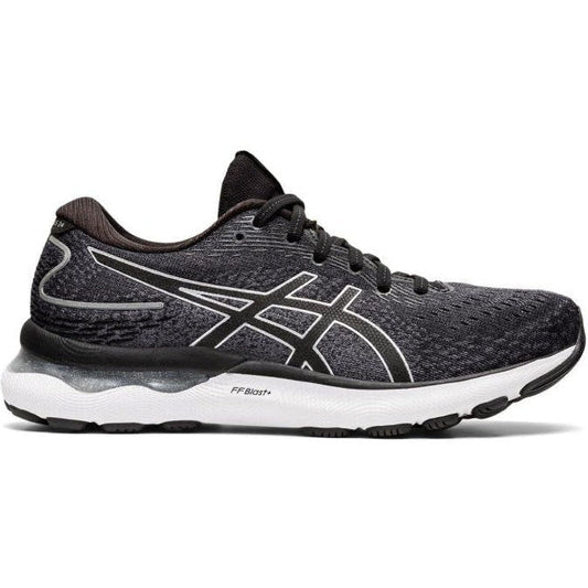 Women's Asics Gel-Nimbus 24, Black/Pure Silver, 5 D Wide - Skoutley Outdoors LLC