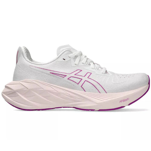 Women's Asics Novablast 4, White/Soothing Sea, 5 B Medium - Skoutley Outdoors LLC