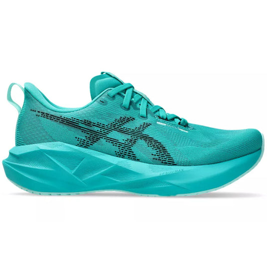 Women's Asics Novablast 5, Wave Teal/Black, 10.5 B Medium - Skoutley Outdoors LLC