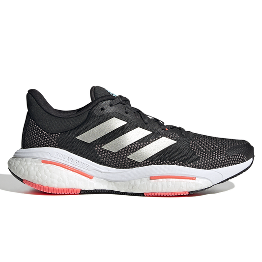 Women's Adidas Solar Glide 5, Carbon / Sandy Beige Met / Turbo, 8.5 B Medium - Skoutley Outdoors LLC