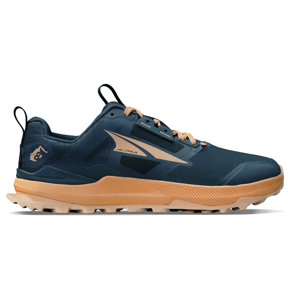 Women's Altra Lone Peak 8, Navy/Coral, 11 B Medium - Skoutley Outdoors LLC
