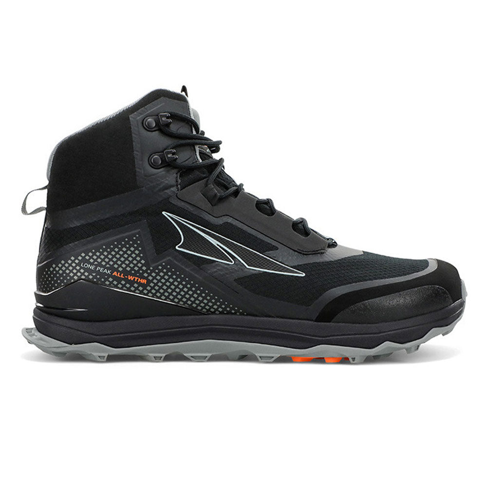 Women's Altra Lone Peak All-WTHR Mid, Black, 10.5 B Medium - Skoutley Outdoors LLC