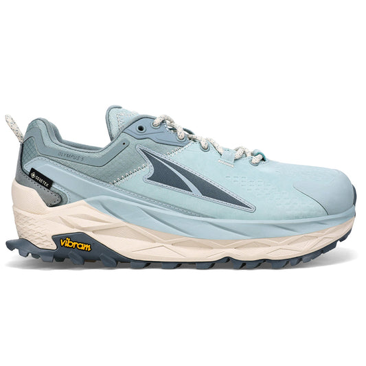 Women's Altra Olympus 5 Low GTX, Mineral Blue, 10 B Medium - Skoutley Outdoors LLC