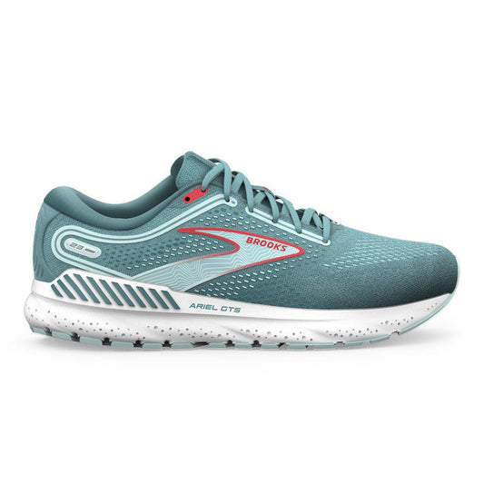 Women's Brooks Ariel GTS 23, Nile Blue/Blue/Bittersweet, 7.5 B Medium - Skoutley Outdoors LLC